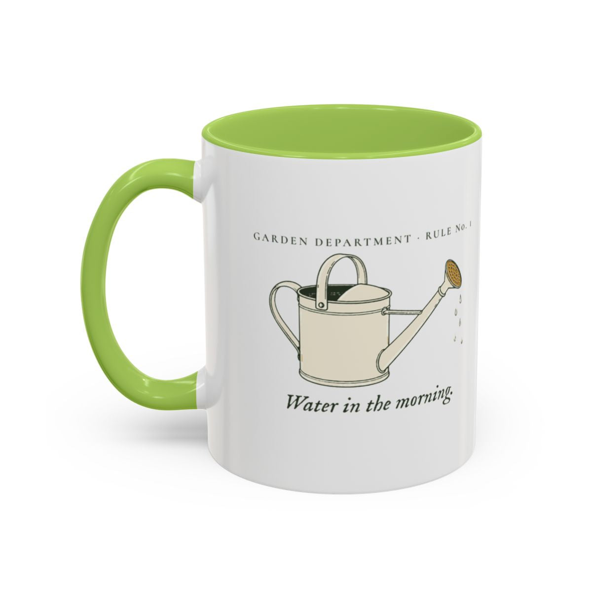 Water Early Mug in Light Green, left side