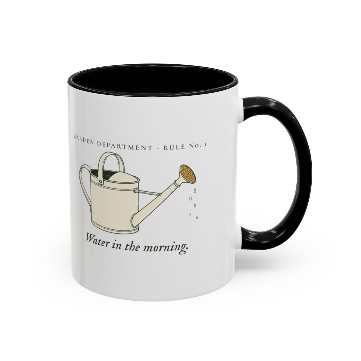 Water Early Mug in Black, right side