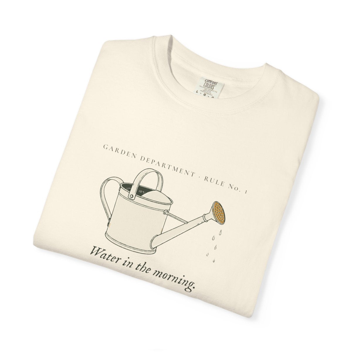 Water Early Tee in Ivory, folded