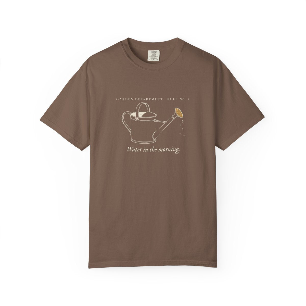 Water Early Tee in Espresso, front view