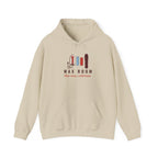 Wax Room Hoodie in Sand, front view