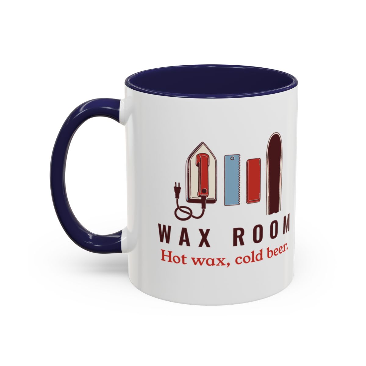 Wax Room Mug in Navy, left side