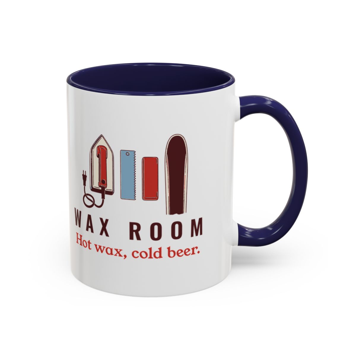 Wax Room Mug in Navy, right side