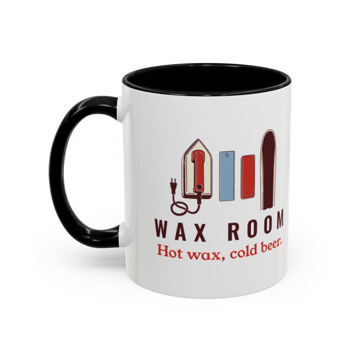Wax Room Mug in Black, left side