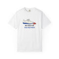 We Run for the Pastries Tee in White, front view
