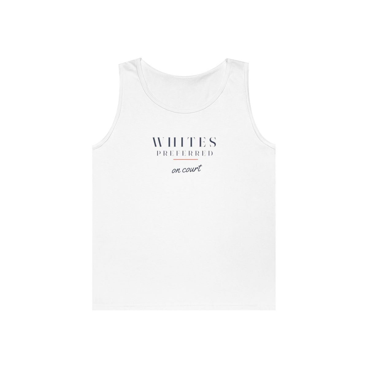Whites Preferred Tank in White, front view