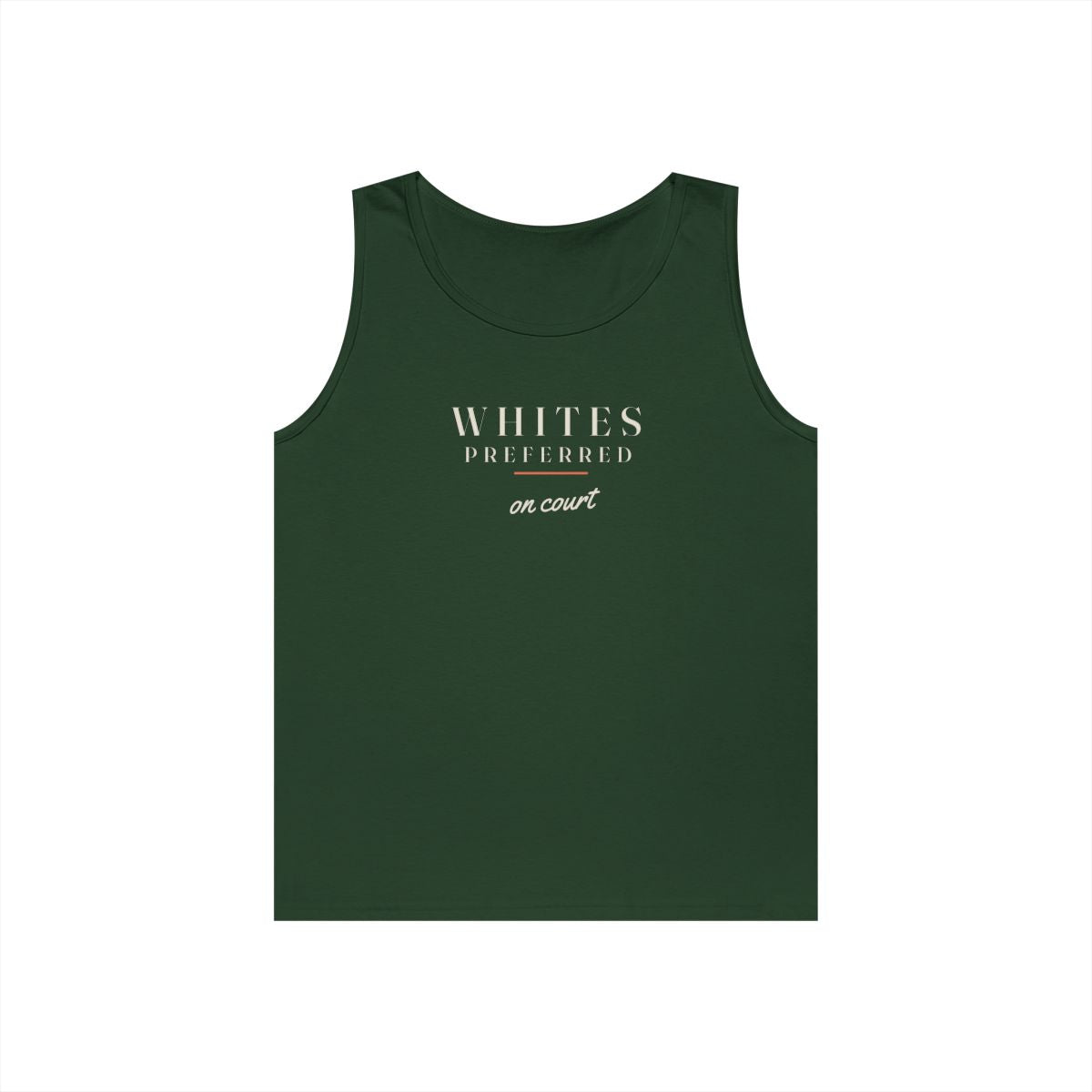 Whites Preferred Tank in Forest Green, front view