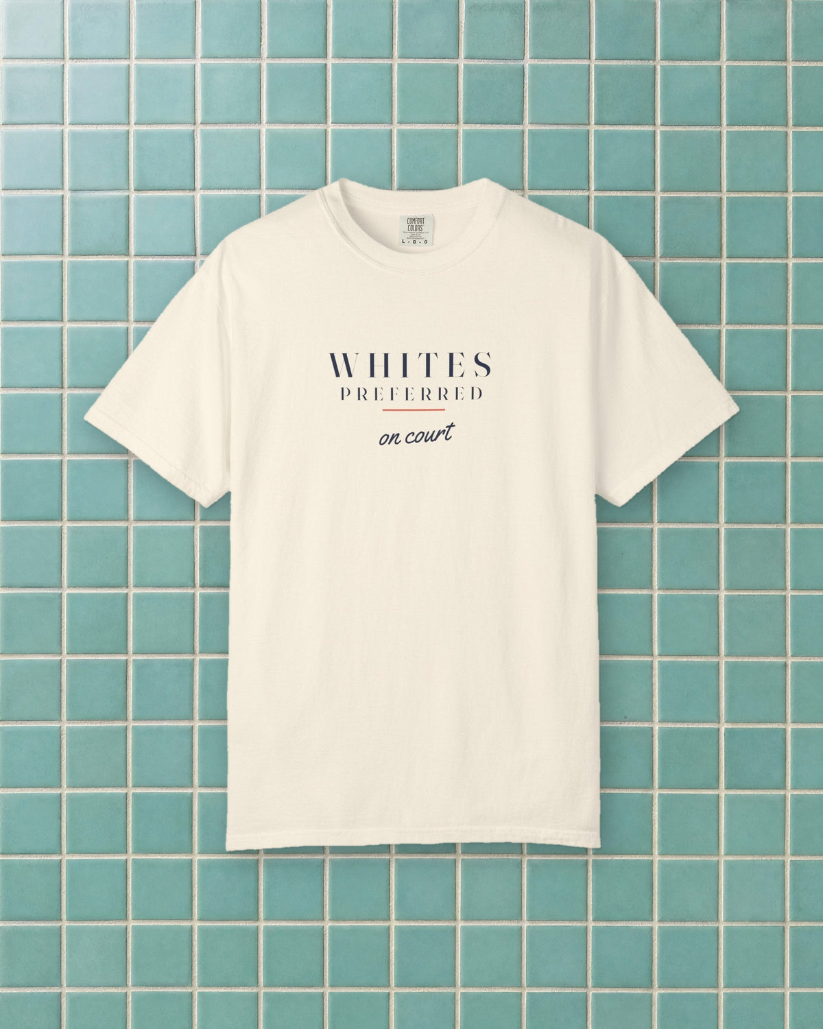 Whites Preferred Tee in Ivory, styled