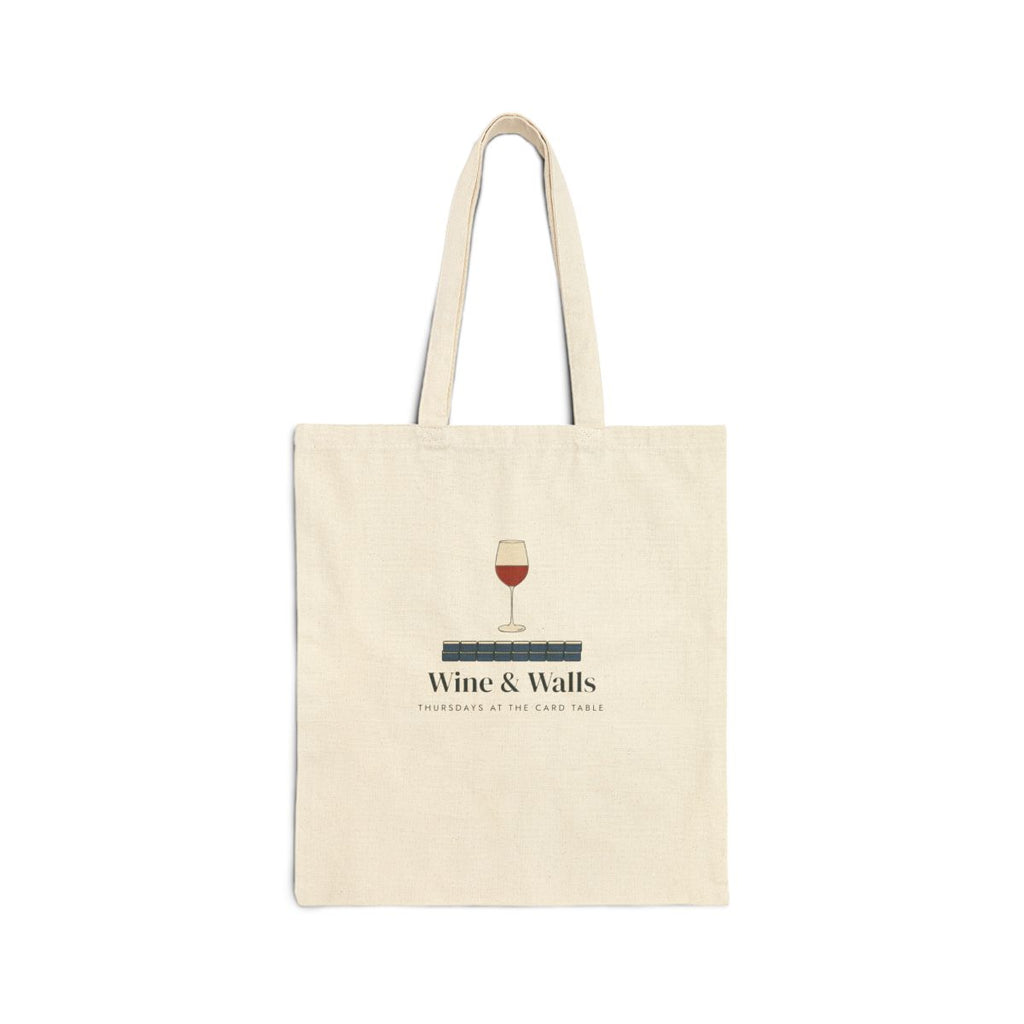 Wine & Walls Tote in Natural, front view