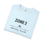 Zone 2 Social Club Tee in Chambray, folded